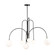 Comet 6 Light Chandelier (12|AC6656BK)