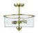 Bolden 2 Light Convertible Semiflush in Satin Brass (20|50552-SB)