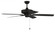 Outdoor Pro Plus 52 52'' 5-Blade Indoor/Outdoor (Wet) Ceiling Fan in Flat Black w/ Flat Black Bla (20|OP52FB5)