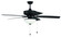 Outdoor Pro Plus 211 52'' 5-Blade Indoor/Outdoor (Wet) Ceiling Fan in Flat Black w/ Flat Black Bl (20|OP211FB5)