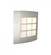 Besa, Quad 10 Sconce, Opal/Silver, 1x10W LED (127|QUAD10-LED-SL)