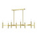 Satin Brass 8-Light Linear Chandelier (108|51178-12)