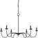 Canebrake Collection Six-Light Matte Black Farmhouse Chandelier Light (149|P400292-31M)