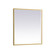 Pier 24x36 inch LED mirror with adjustable color temperature 3000K/4200K/6400K in brass (758|MRE62436BR)