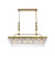 Nordic 40 inch rectangle pendant in brass (758|1219G40BR)