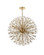 Vera 50 Inch Crystal Starburst Round Pendant in Gold (758|2500D50SG)