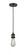 Bare Bulb - 1 Light - 3 inch - Matte Black - Cord hung - Mini Pendant (3442|201C-BK)