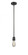 Bare Bulb - 1 Light - 2 inch - Matte Black - Stem Hung - Mini Pendant (3442|201S-BK)