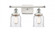 Bell - 2 Light - 16 inch - White Polished Chrome - Bath Vanity Light (3442|916-2W-WPC-G54)