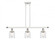 Bell - 3 Light - 36 inch - White Polished Chrome - Stem Hung - Island Light (3442|916-3I-WPC-G54-LED)