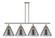 Cone - 4 Light - 48 inch - Polished Nickel - Stem Hung - Island Light (3442|916-4I-PN-G43-L-LED)