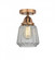 Chatham - 1 Light - 7 inch - Antique Copper - Semi-Flush Mount (3442|288-1C-AC-G142)