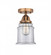 Canton - 1 Light - 6 inch - Antique Copper - Semi-Flush Mount (3442|288-1C-AC-G182)