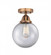 Beacon - 1 Light - 8 inch - Antique Copper - Semi-Flush Mount (3442|288-1C-AC-G202-8)