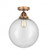 Beacon - 1 Light - 12 inch - Antique Copper - Semi-Flush Mount (3442|288-1C-AC-G204-12)