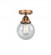 Beacon - 1 Light - 6 inch - Antique Copper - Semi-Flush Mount (3442|288-1C-AC-G204-6)