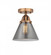 Cone - 1 Light - 8 inch - Antique Copper - Semi-Flush Mount (3442|288-1C-AC-G43)