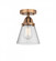 Cone - 1 Light - 6 inch - Antique Copper - Semi-Flush Mount (3442|288-1C-AC-G64)