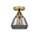 Fulton - 1 Light - 7 inch - Black Antique Brass - Semi-Flush Mount (3442|288-1C-BAB-G173)
