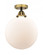 Beacon - 1 Light - 12 inch - Black Antique Brass - Semi-Flush Mount (3442|288-1C-BAB-G201-12)