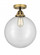 Beacon - 1 Light - 12 inch - Black Antique Brass - Semi-Flush Mount (3442|288-1C-BAB-G202-12)