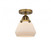 Fulton - 1 Light - 7 inch - Brushed Brass - Semi-Flush Mount (3442|288-1C-BB-G171-LED)