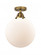 Beacon - 1 Light - 12 inch - Brushed Brass - Semi-Flush Mount (3442|288-1C-BB-G201-12-LED)