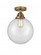 Beacon - 1 Light - 10 inch - Brushed Brass - Semi-Flush Mount (3442|288-1C-BB-G202-10-LED)