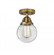 Beacon - 1 Light - 6 inch - Brushed Brass - Semi-Flush Mount (3442|288-1C-BB-G202-6)