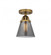 Cone - 1 Light - 6 inch - Brushed Brass - Semi-Flush Mount (3442|288-1C-BB-G63)