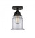 Canton - 1 Light - 6 inch - Matte Black - Semi-Flush Mount (3442|288-1C-BK-G182)