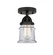 Canton - 1 Light - 5 inch - Matte Black - Semi-Flush Mount (3442|288-1C-BK-G182S-LED)
