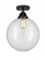 Beacon - 1 Light - 12 inch - Matte Black - Semi-Flush Mount (3442|288-1C-BK-G202-12-LED)