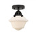 Oxford - 1 Light - 8 inch - Matte Black - Semi-Flush Mount (3442|288-1C-BK-G531-LED)