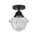 Oxford - 1 Light - 8 inch - Matte Black - Semi-Flush Mount (3442|288-1C-BK-G534)