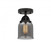 Bell - 1 Light - 5 inch - Matte Black - Semi-Flush Mount (3442|288-1C-BK-G53-LED)