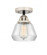 Fulton - 1 Light - 7 inch - Black Polished Nickel - Semi-Flush Mount (3442|288-1C-BPN-G172-LED)