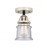 Canton - 1 Light - 5 inch - Black Polished Nickel - Semi-Flush Mount (3442|288-1C-BPN-G184S-LED)