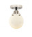 Beacon - 1 Light - 6 inch - Black Polished Nickel - Semi-Flush Mount (3442|288-1C-BPN-G201-6)