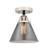 Cone - 1 Light - 8 inch - Black Polished Nickel - Semi-Flush Mount (3442|288-1C-BPN-G43)