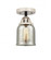 Bell - 1 Light - 5 inch - Black Polished Nickel - Semi-Flush Mount (3442|288-1C-BPN-G58-LED)