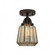 Chatham - 1 Light - 7 inch - Oil Rubbed Bronze - Semi-Flush Mount (3442|288-1C-OB-G146-LED)