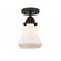 Bellmont - 1 Light - 6 inch - Oil Rubbed Bronze - Semi-Flush Mount (3442|288-1C-OB-G191)