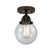 Beacon - 1 Light - 6 inch - Oil Rubbed Bronze - Semi-Flush Mount (3442|288-1C-OB-G204-6-LED)