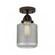 Stanton - 1 Light - 6 inch - Oil Rubbed Bronze - Semi-Flush Mount (3442|288-1C-OB-G262-LED)