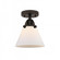 Cone - 1 Light - 8 inch - Oil Rubbed Bronze - Semi-Flush Mount (3442|288-1C-OB-G41-LED)