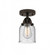 Bell - 1 Light - 5 inch - Oil Rubbed Bronze - Semi-Flush Mount (3442|288-1C-OB-G54)