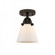 Cone - 1 Light - 6 inch - Oil Rubbed Bronze - Semi-Flush Mount (3442|288-1C-OB-G61)