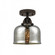 Bell - 1 Light - 8 inch - Oil Rubbed Bronze - Semi-Flush Mount (3442|288-1C-OB-G78)