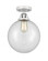 Beacon - 1 Light - 10 inch - Polished Chrome - Semi-Flush Mount (3442|288-1C-PC-G202-10-LED)